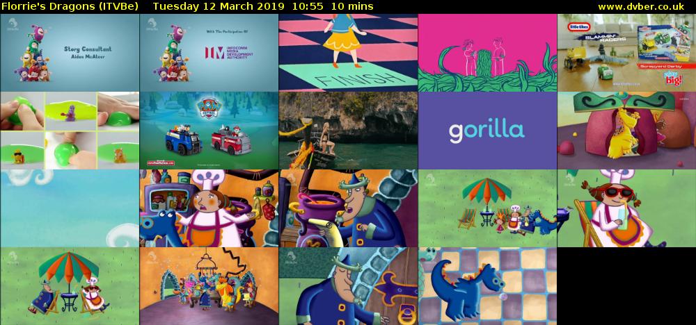 Florrie's Dragons (ITVBe) Tuesday 12 March 2019 10:55 - 11:05