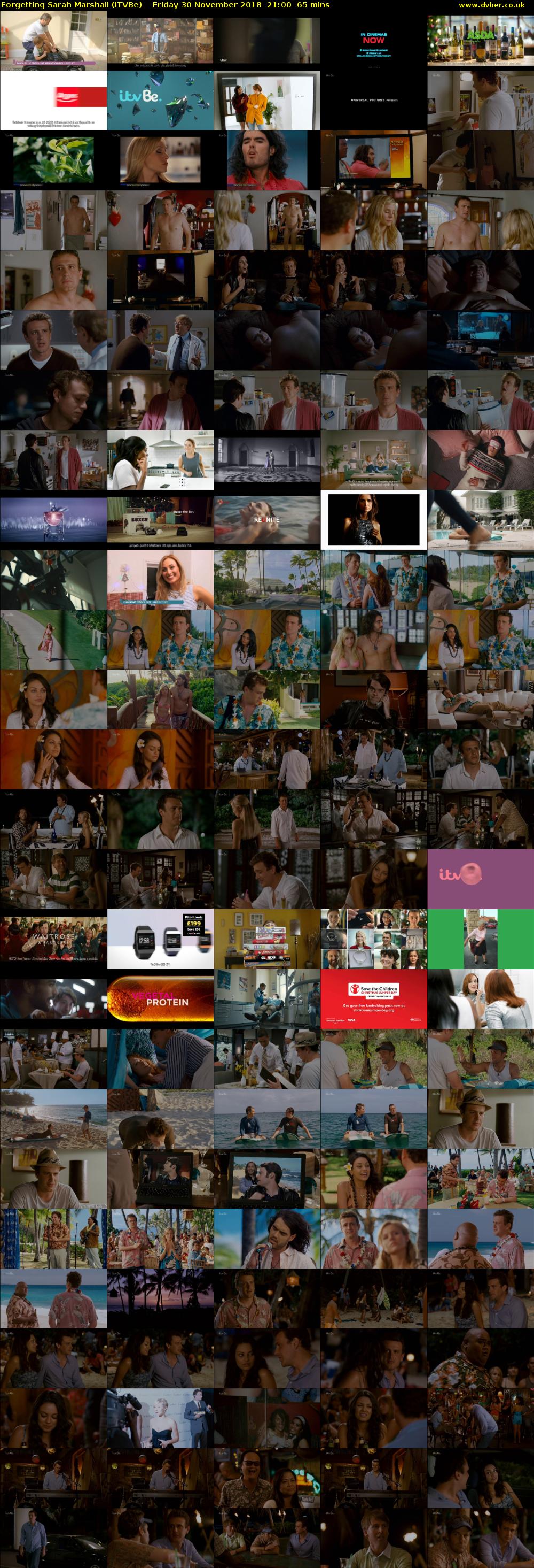 Forgetting Sarah Marshall (ITVBe) Friday 30 November 2018 21:00 - 22:05