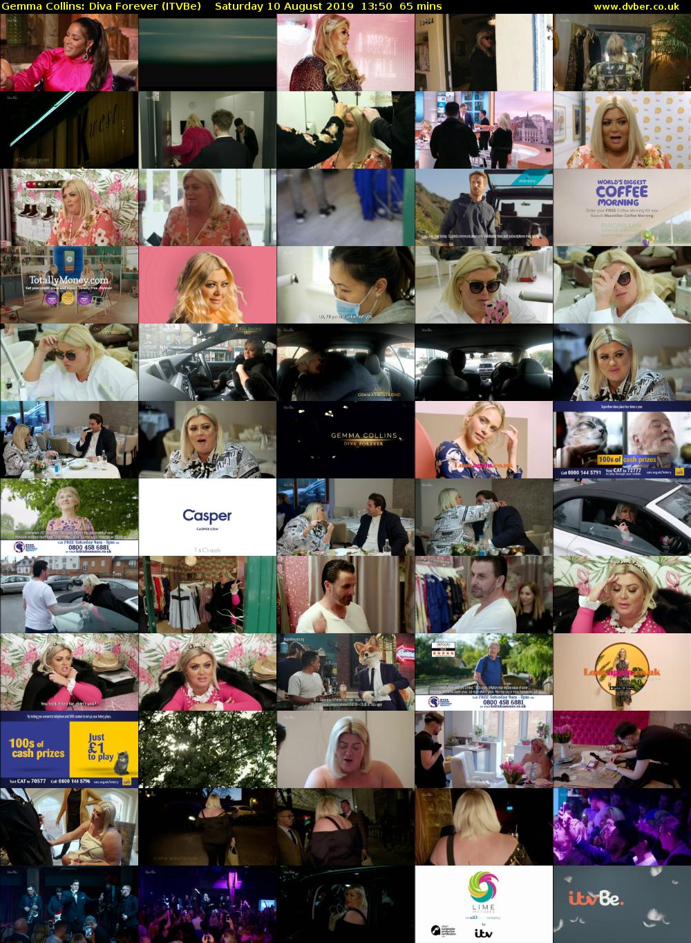 Gemma Collins: Diva Forever (ITVBe) Saturday 10 August 2019 13:50 - 14:55