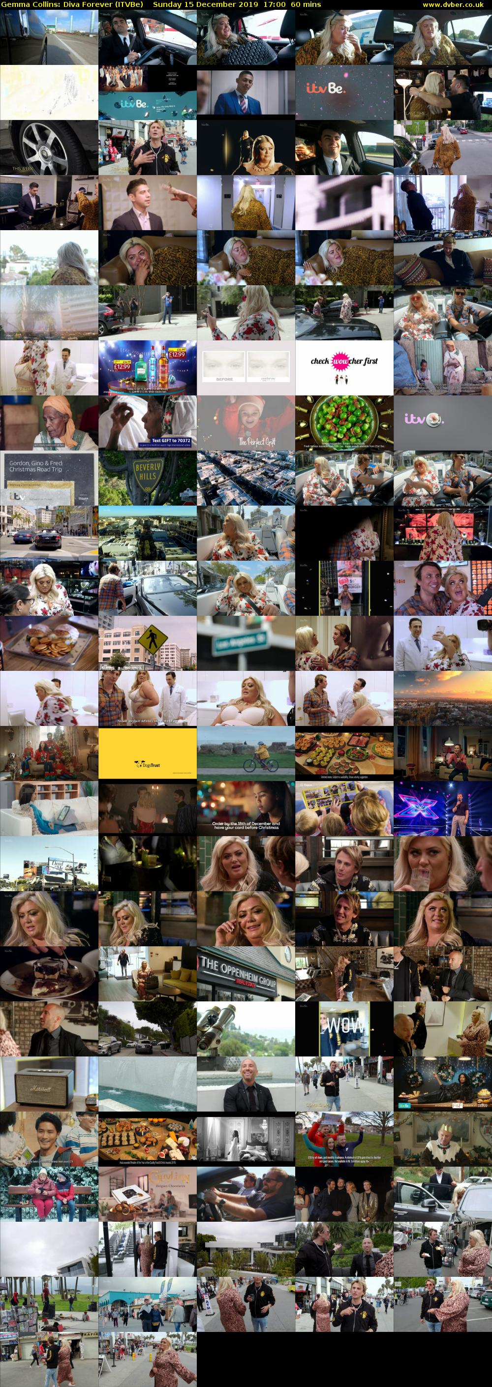 Gemma Collins: Diva Forever (ITVBe) Sunday 15 December 2019 17:00 - 18:00