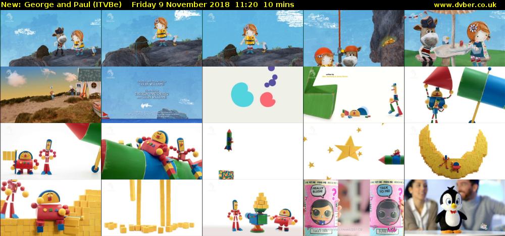 George and Paul (ITVBe) Friday 9 November 2018 11:20 - 11:30