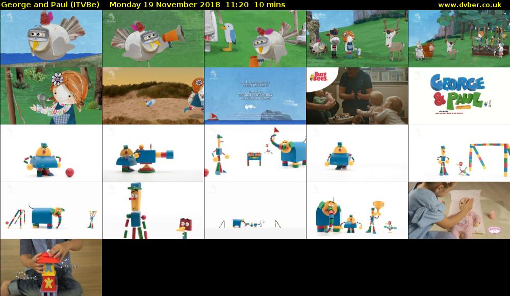 George and Paul (ITVBe) Monday 19 November 2018 11:20 - 11:30