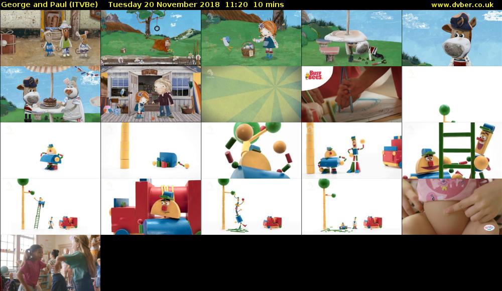 George and Paul (ITVBe) Tuesday 20 November 2018 11:20 - 11:30