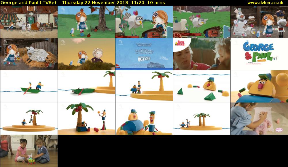 George and Paul (ITVBe) Thursday 22 November 2018 11:20 - 11:30