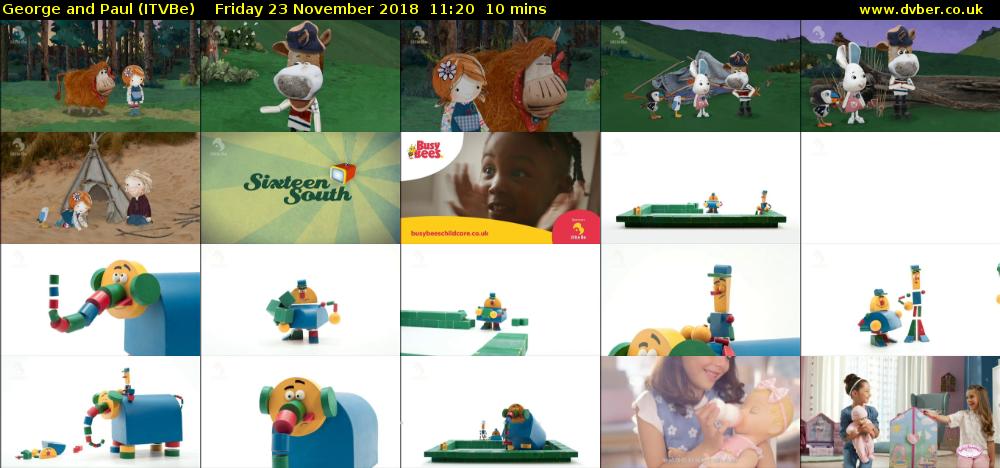 George and Paul (ITVBe) Friday 23 November 2018 11:20 - 11:30