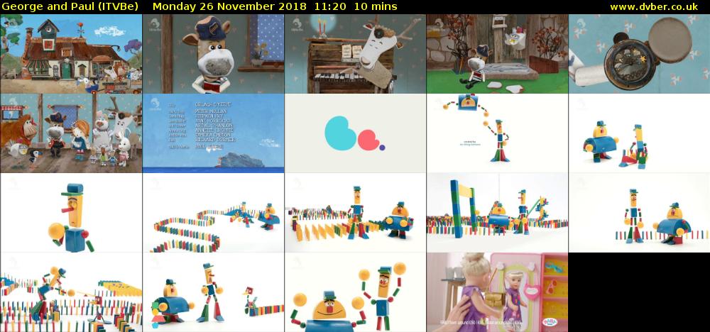 George and Paul (ITVBe) Monday 26 November 2018 11:20 - 11:30