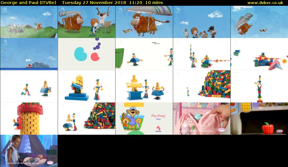 George and Paul (ITVBe) Tuesday 27 November 2018 11:20 - 11:30