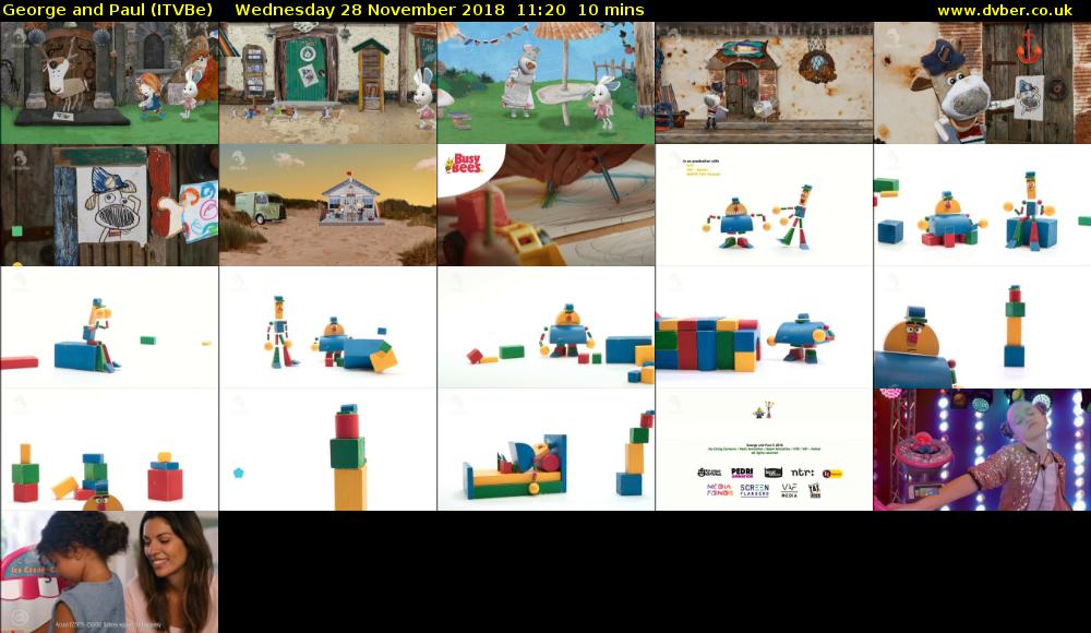 George and Paul (ITVBe) Wednesday 28 November 2018 11:20 - 11:30