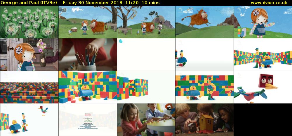 George and Paul (ITVBe) Friday 30 November 2018 11:20 - 11:30