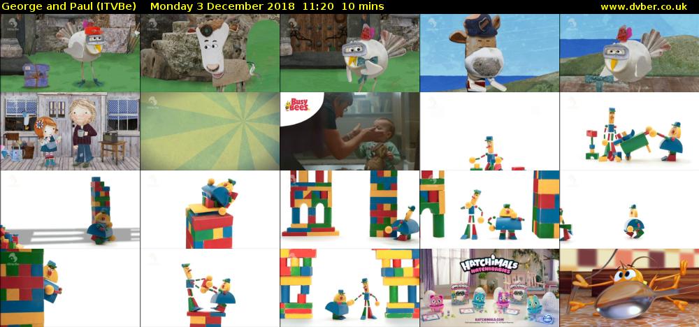 George and Paul (ITVBe) Monday 3 December 2018 11:20 - 11:30