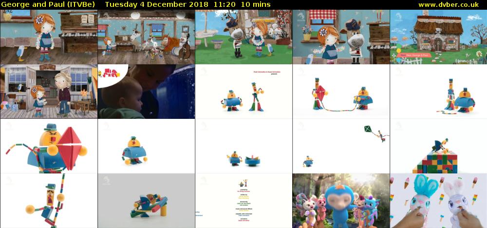 George and Paul (ITVBe) Tuesday 4 December 2018 11:20 - 11:30
