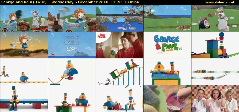 George and Paul (ITVBe) Wednesday 5 December 2018 11:20 - 11:30