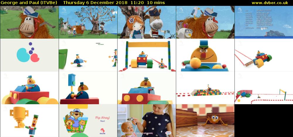 George and Paul (ITVBe) Thursday 6 December 2018 11:20 - 11:30