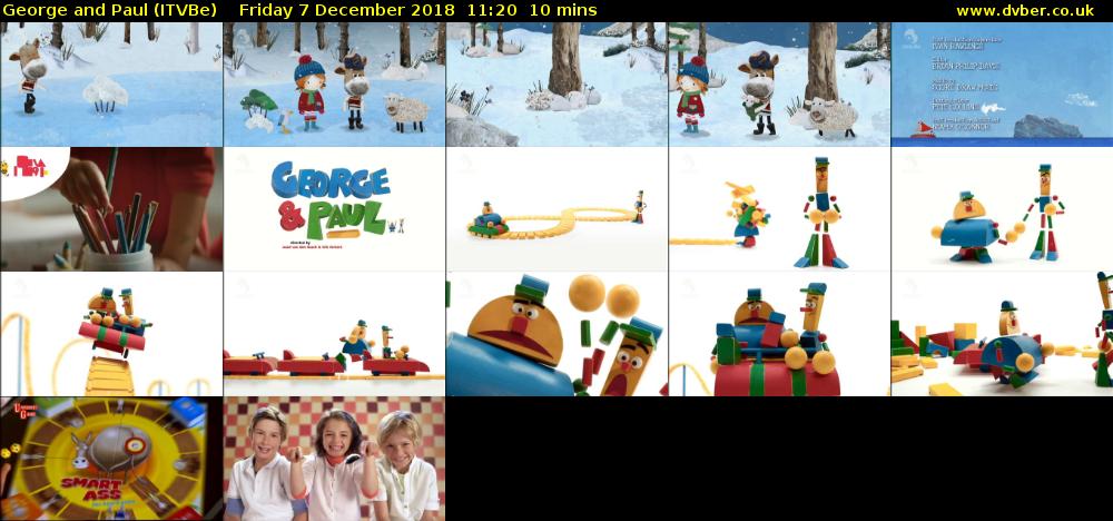 George and Paul (ITVBe) Friday 7 December 2018 11:20 - 11:30