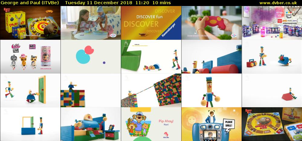 George and Paul (ITVBe) Tuesday 11 December 2018 11:20 - 11:30