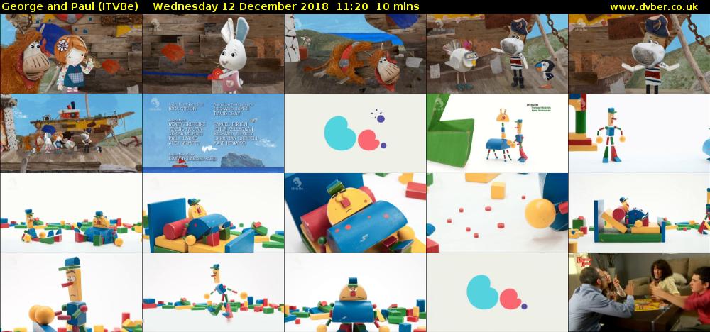 George and Paul (ITVBe) Wednesday 12 December 2018 11:20 - 11:30