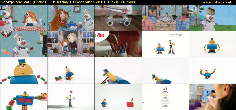 George and Paul (ITVBe) Thursday 13 December 2018 11:20 - 11:30