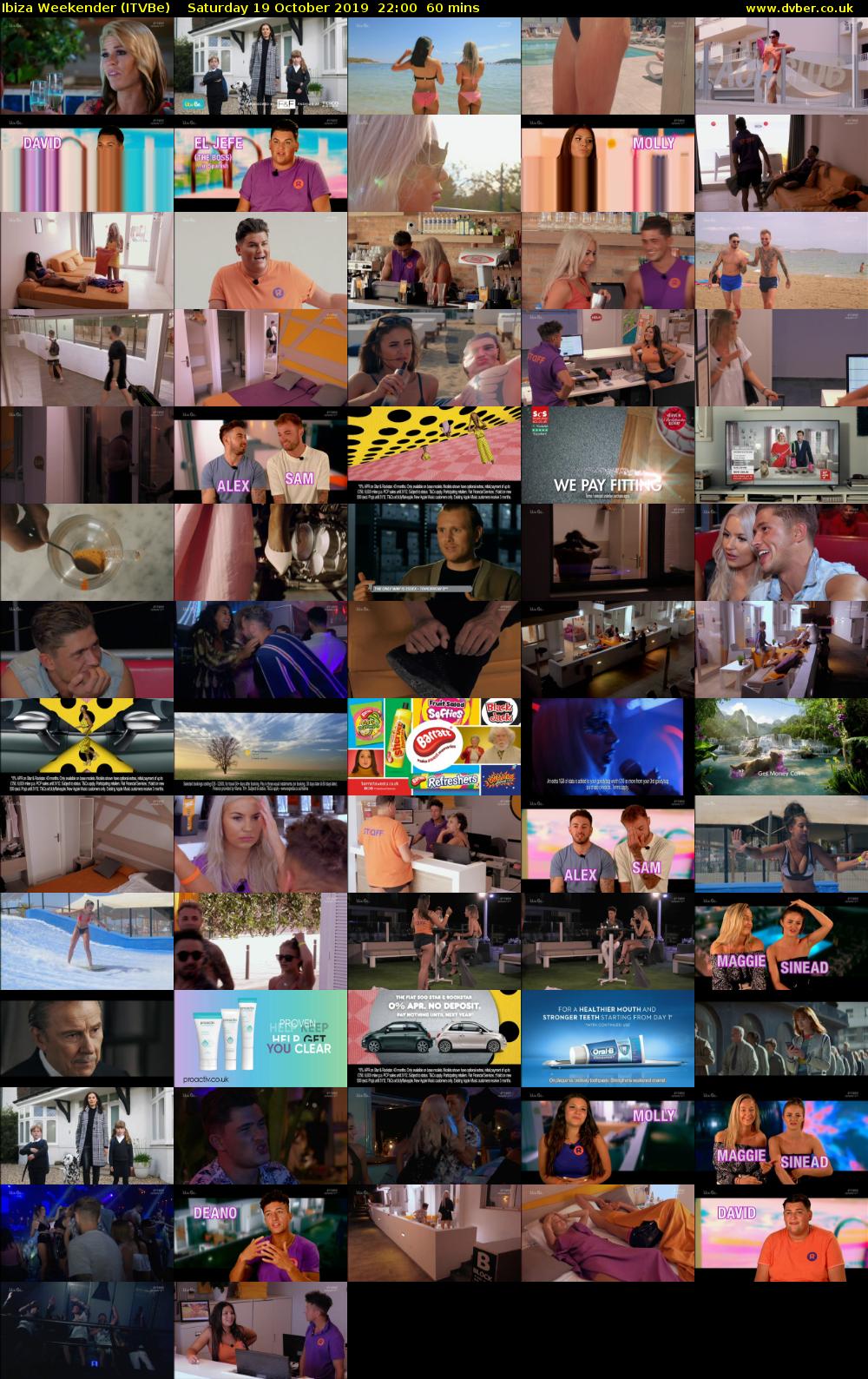 Ibiza Weekender (ITVBe) Saturday 19 October 2019 22:00 - 23:00