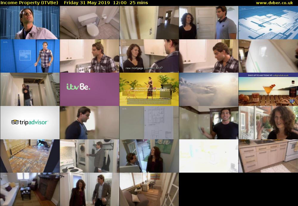 Income Property (ITVBe) Friday 31 May 2019 12:00 - 12:25