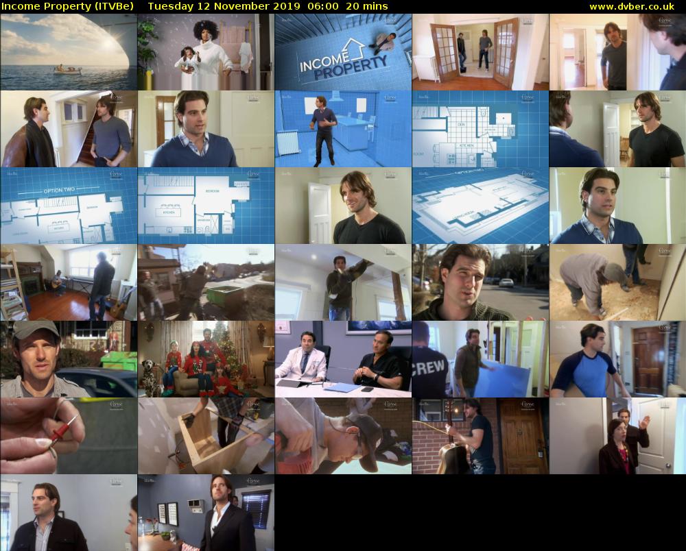 Income Property (ITVBe) Tuesday 12 November 2019 06:00 - 06:20
