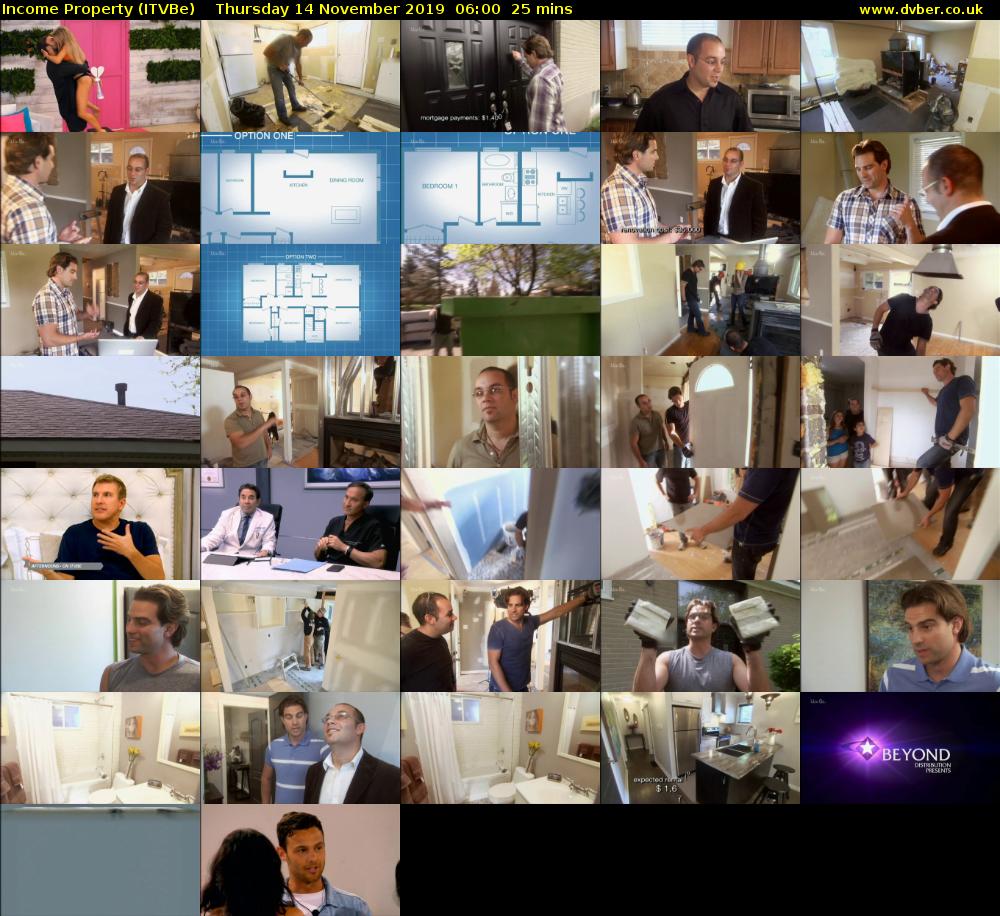 Income Property (ITVBe) Thursday 14 November 2019 06:00 - 06:25