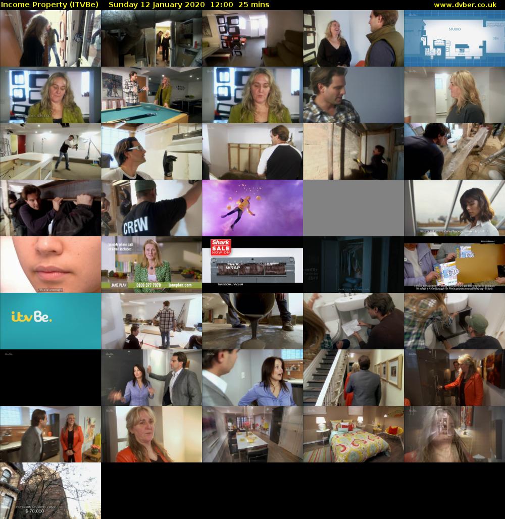 Income Property (ITVBe) Sunday 12 January 2020 12:00 - 12:25