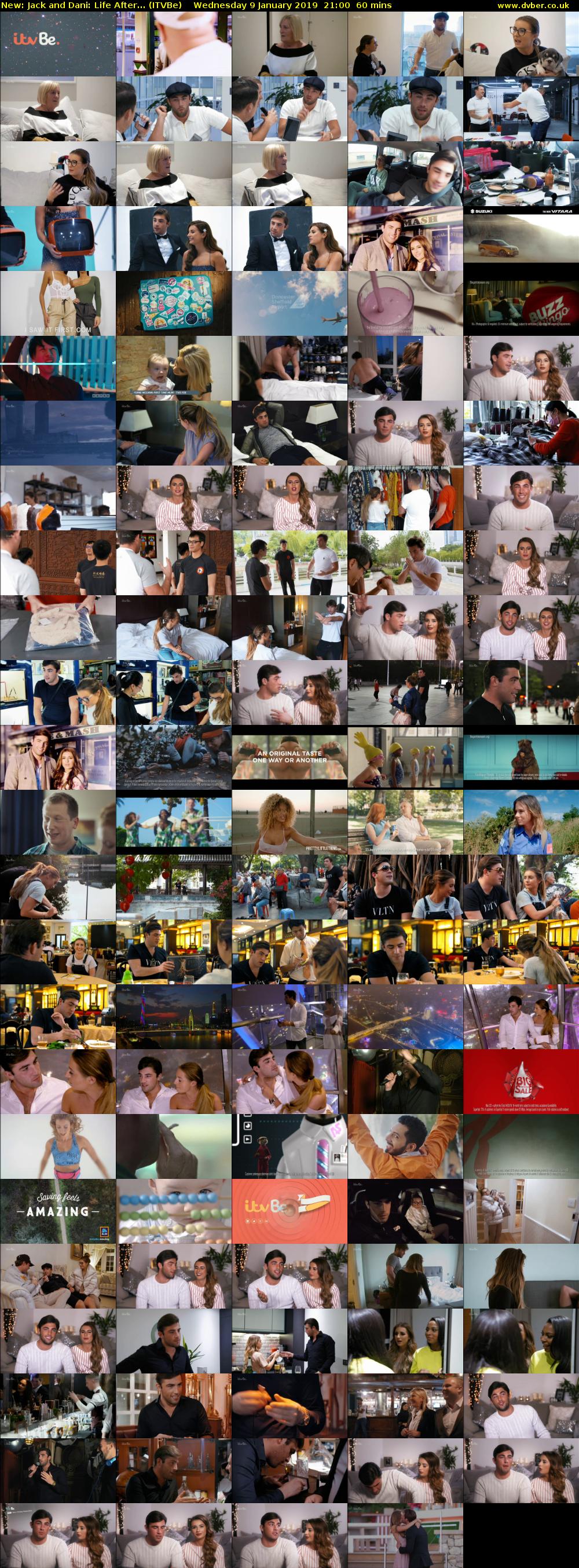 Jack and Dani: Life After... (ITVBe) Wednesday 9 January 2019 21:00 - 22:00