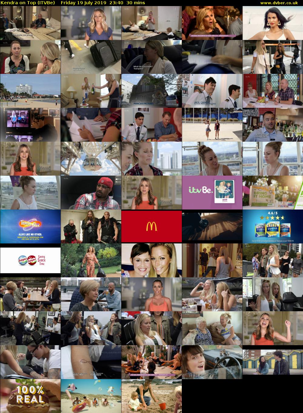 Kendra on Top (ITVBe) Friday 19 July 2019 23:40 - 00:10