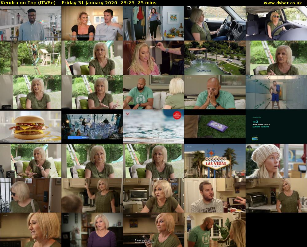 Kendra on Top (ITVBe) Friday 31 January 2020 23:25 - 23:50