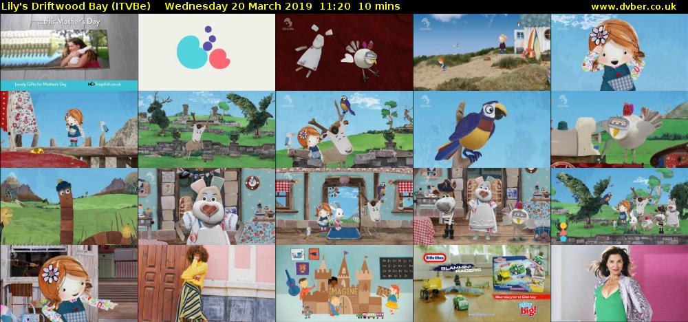 Lily's Driftwood Bay (ITVBe) Wednesday 20 March 2019 11:20 - 11:30