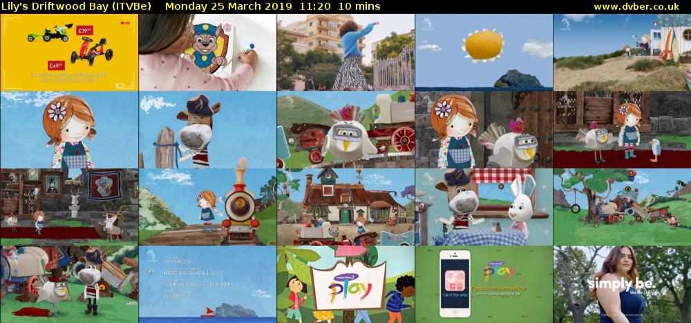 Lily's Driftwood Bay (ITVBe) Monday 25 March 2019 11:20 - 11:30