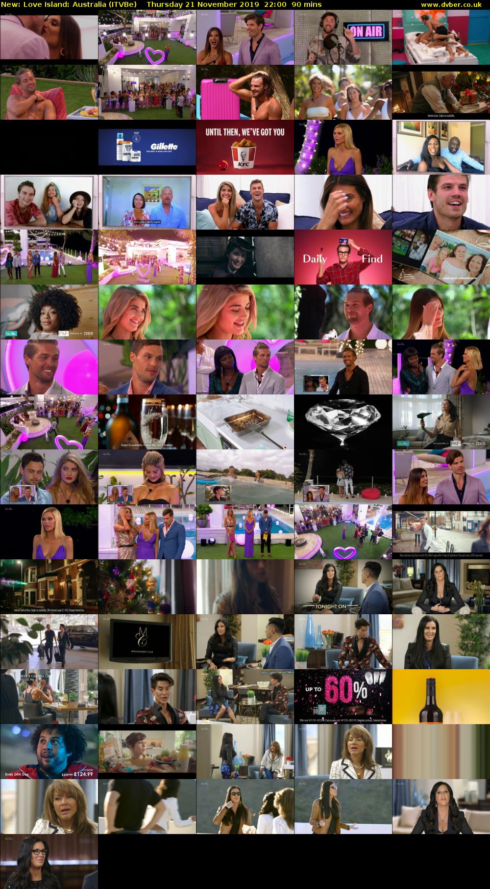 Love Island: Australia (ITVBe) Thursday 21 November 2019 22:00 - 23:30