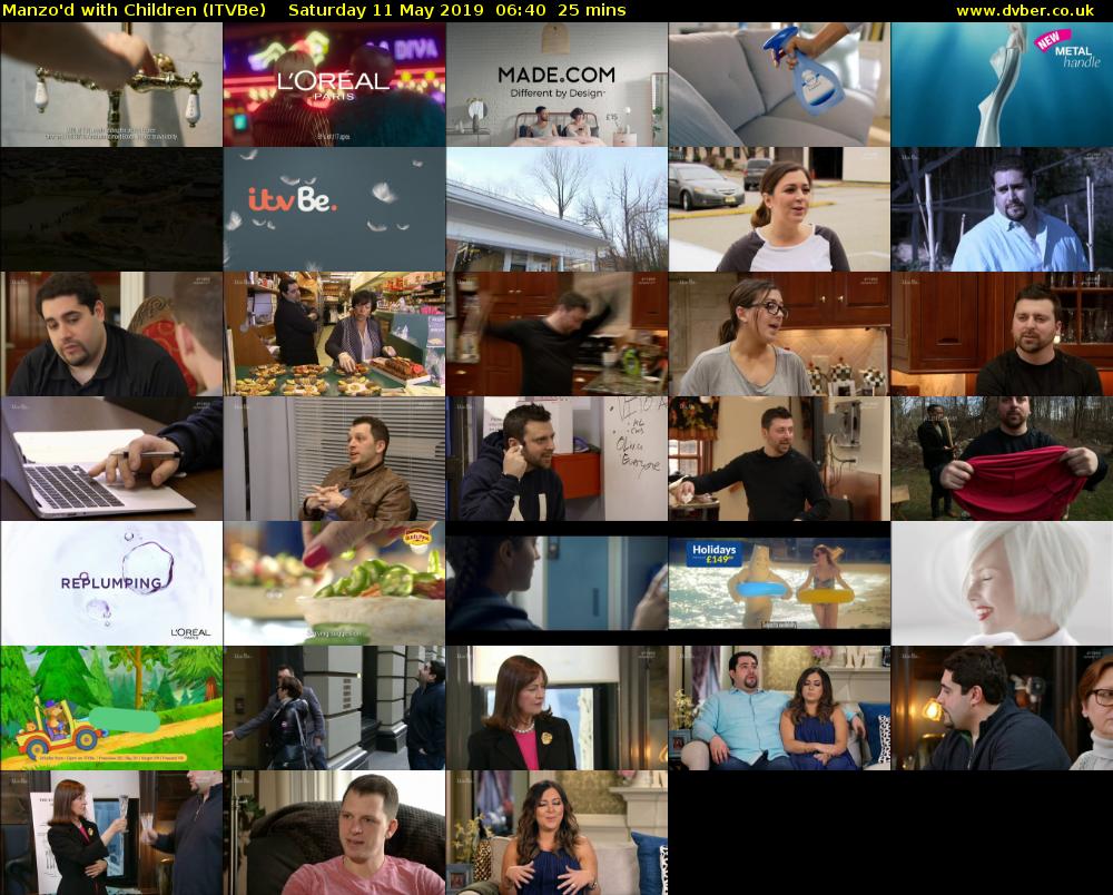 Manzo'd with Children (ITVBe) Saturday 11 May 2019 06:40 - 07:05