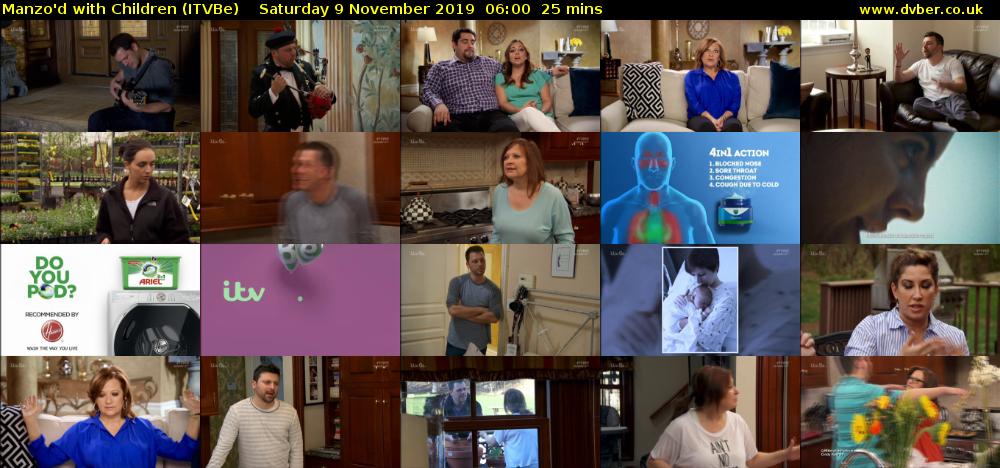 Manzo'd with Children (ITVBe) Saturday 9 November 2019 06:00 - 06:25