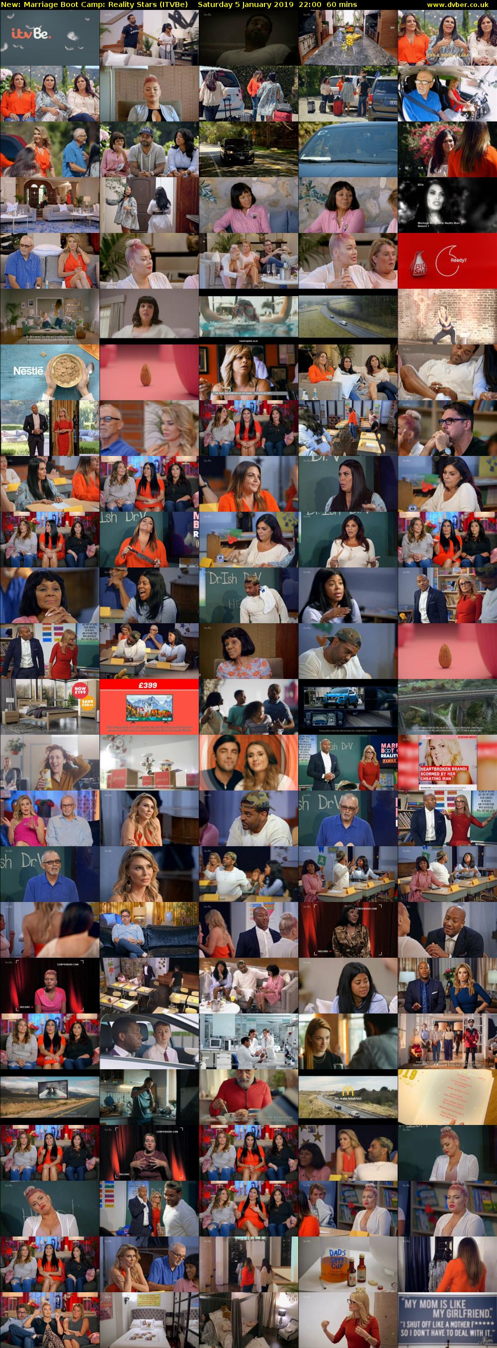 Marriage Boot Camp: Reality Stars (ITVBe) Saturday 5 January 2019 22:00 - 23:00