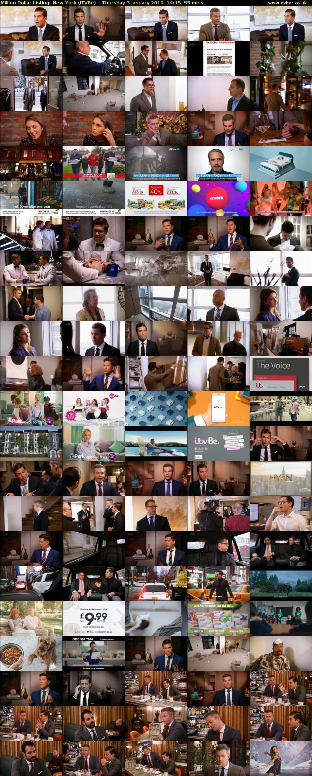 Million Dollar Listing: New York (ITVBe) Thursday 3 January 2019 14:15 - 15:10