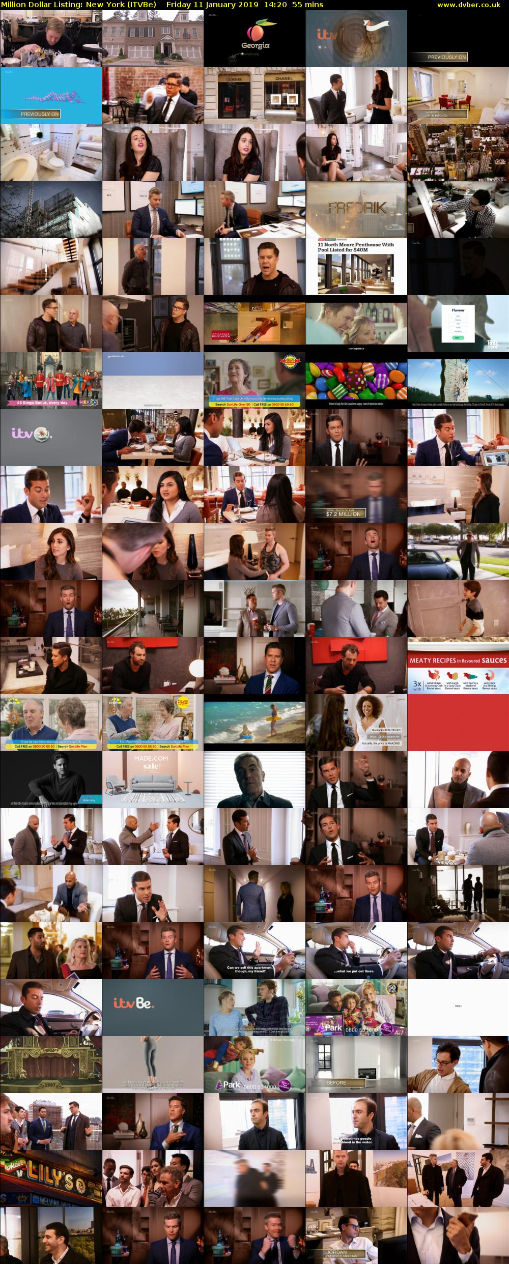 Million Dollar Listing: New York (ITVBe) Friday 11 January 2019 14:20 - 15:15