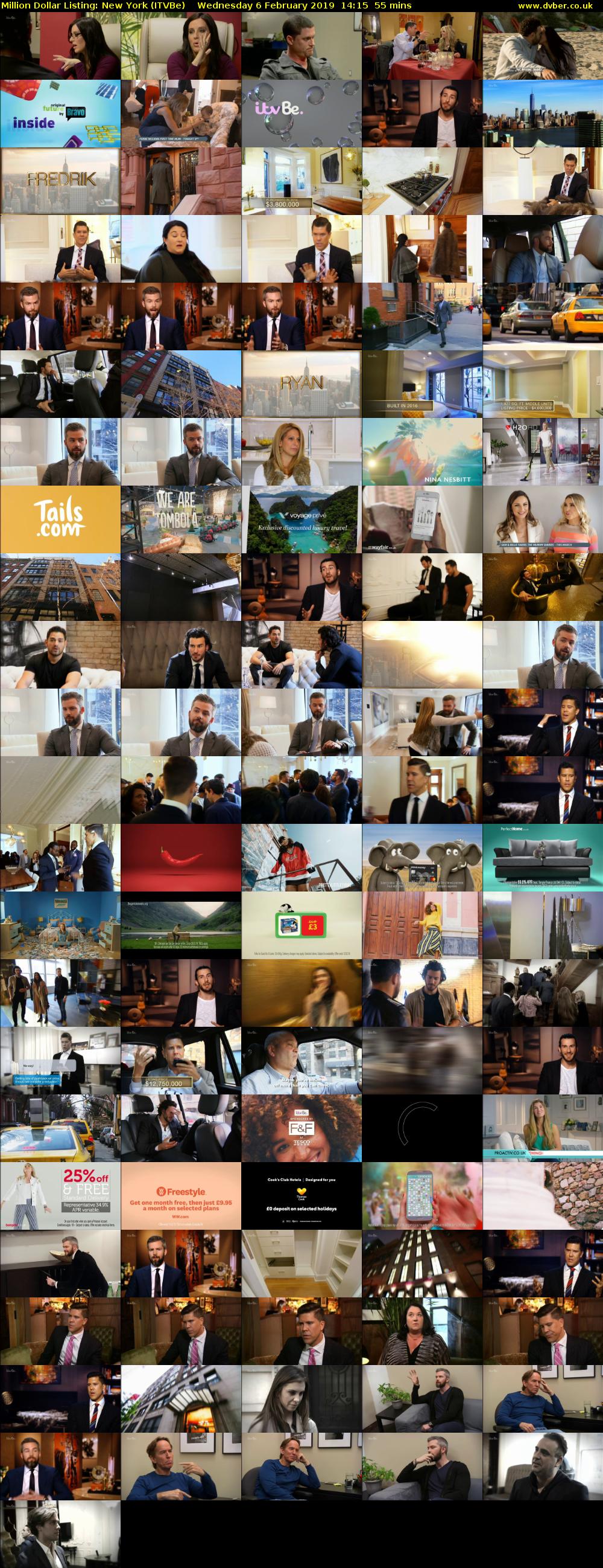 Million Dollar Listing: New York (ITVBe) Wednesday 6 February 2019 14:15 - 15:10