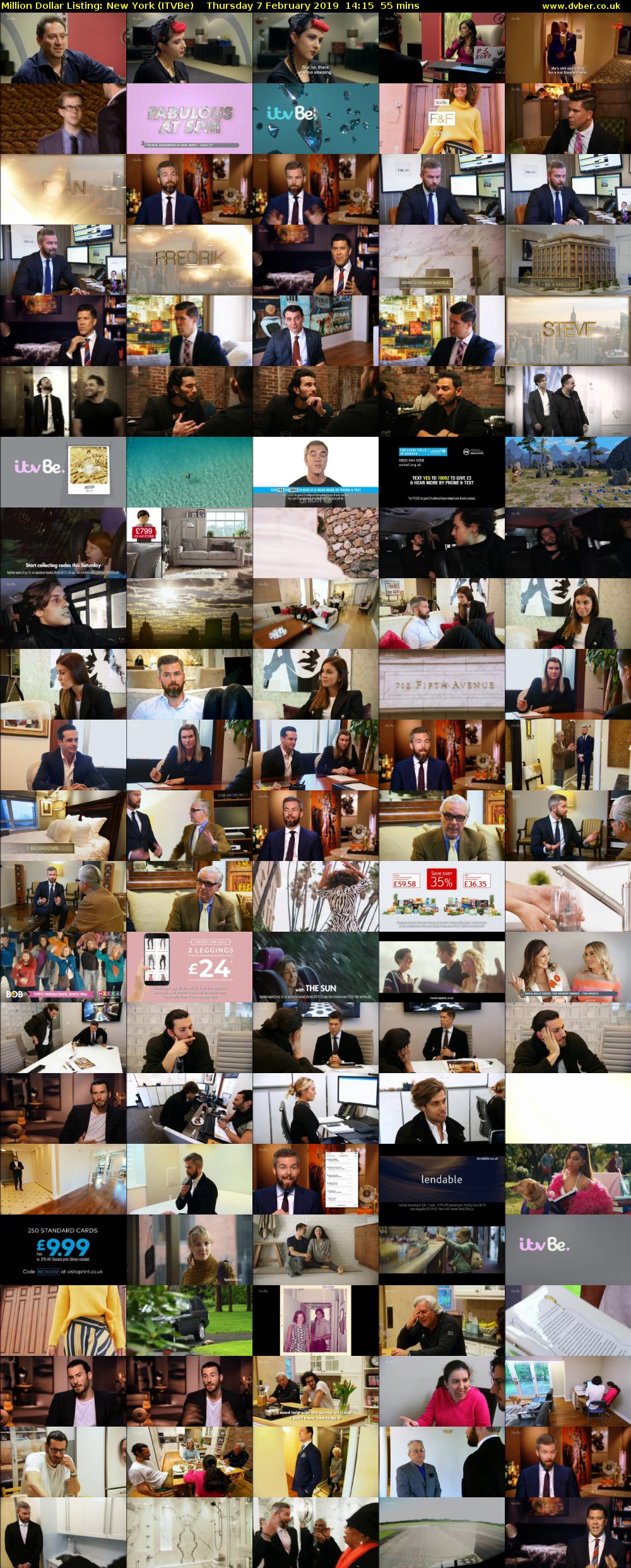 Million Dollar Listing: New York (ITVBe) Thursday 7 February 2019 14:15 - 15:10