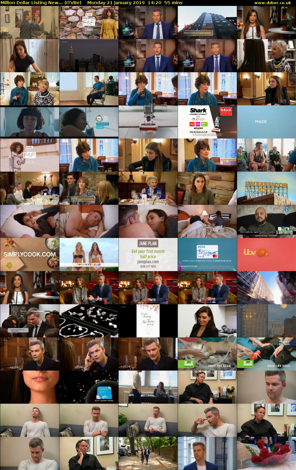 Million Dollar Listing New... (ITVBe) Monday 21 January 2019 14:20 - 15:15