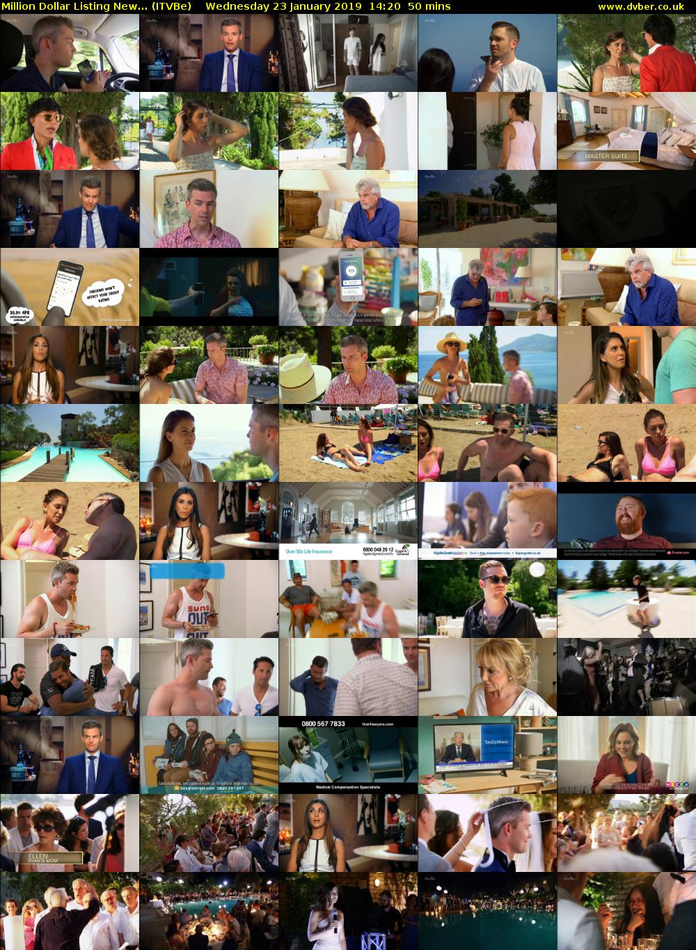 Million Dollar Listing New... (ITVBe) Wednesday 23 January 2019 14:20 - 15:10