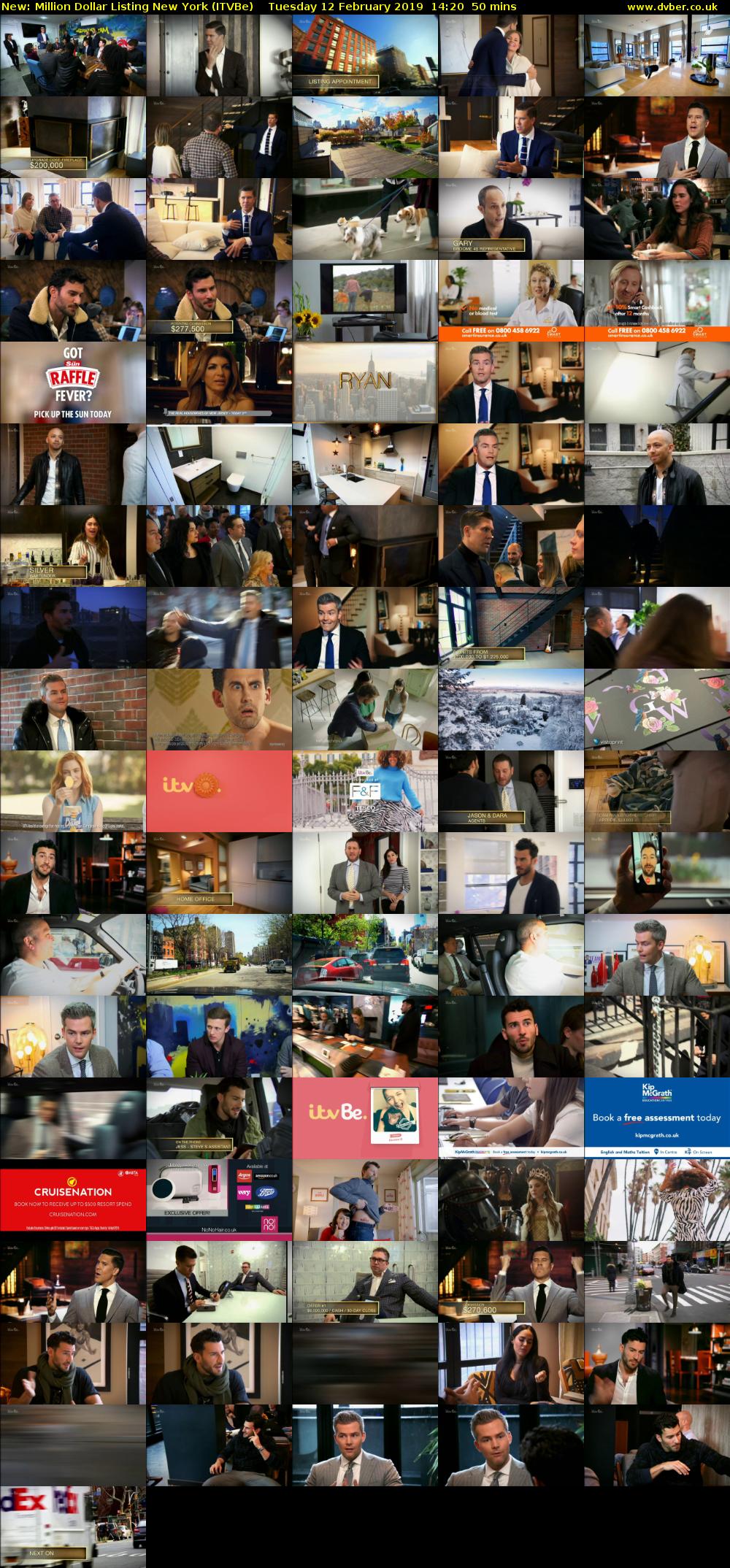 Million Dollar Listing New York (ITVBe) Tuesday 12 February 2019 14:20 - 15:10