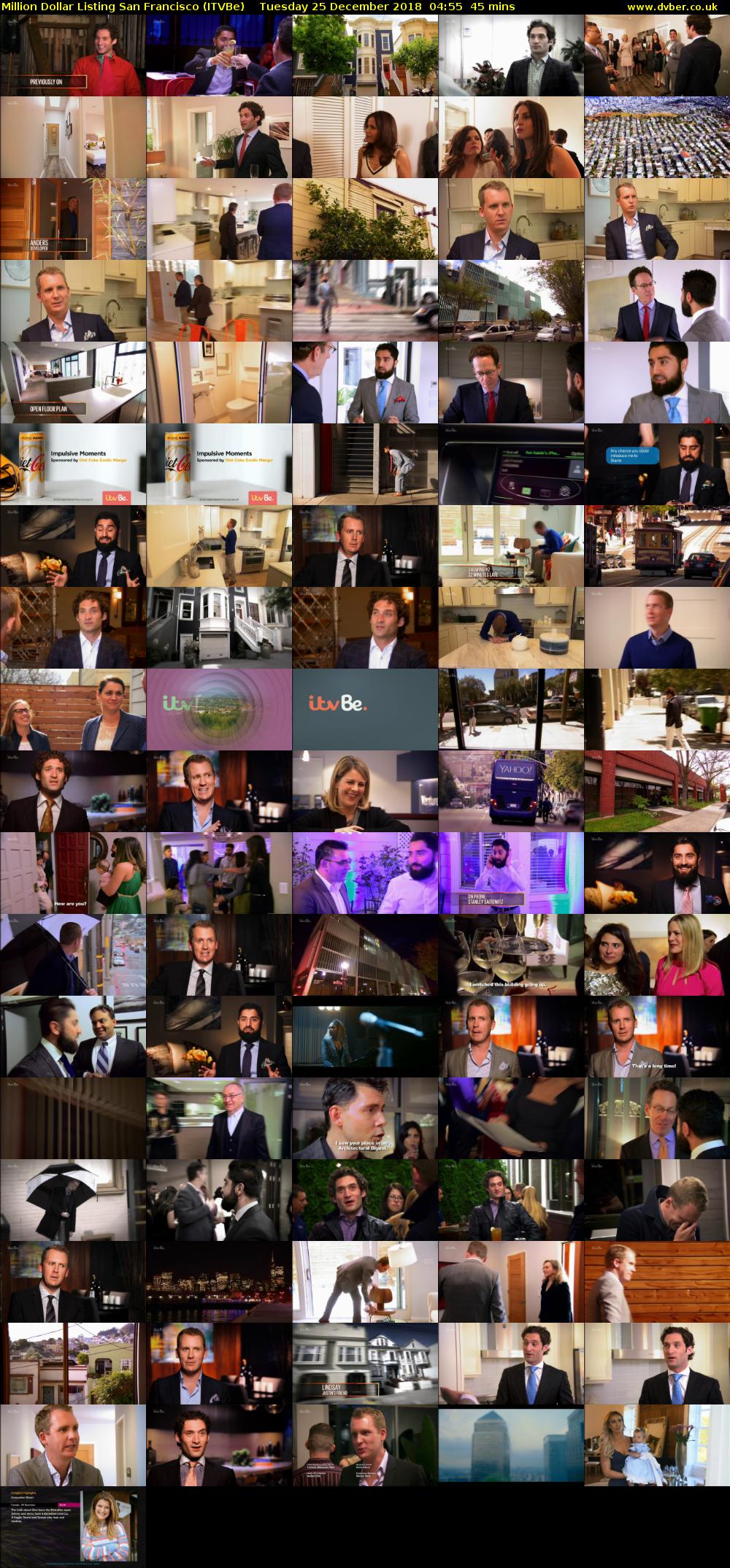 Million Dollar Listing San Francisco (ITVBe) Tuesday 25 December 2018 04:55 - 05:40