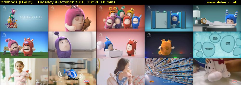 Oddbods (ITVBe) Tuesday 9 October 2018 10:50 - 11:00