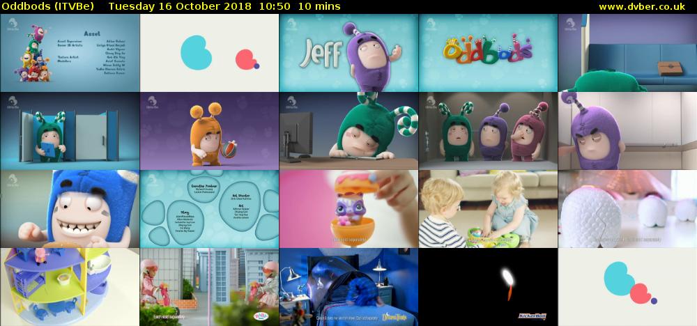 Oddbods (ITVBe) Tuesday 16 October 2018 10:50 - 11:00
