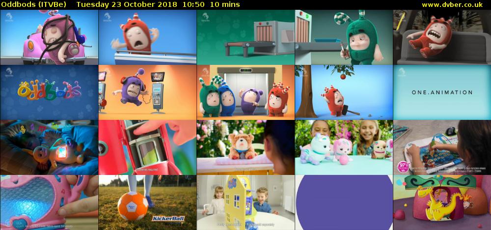 Oddbods (ITVBe) Tuesday 23 October 2018 10:50 - 11:00