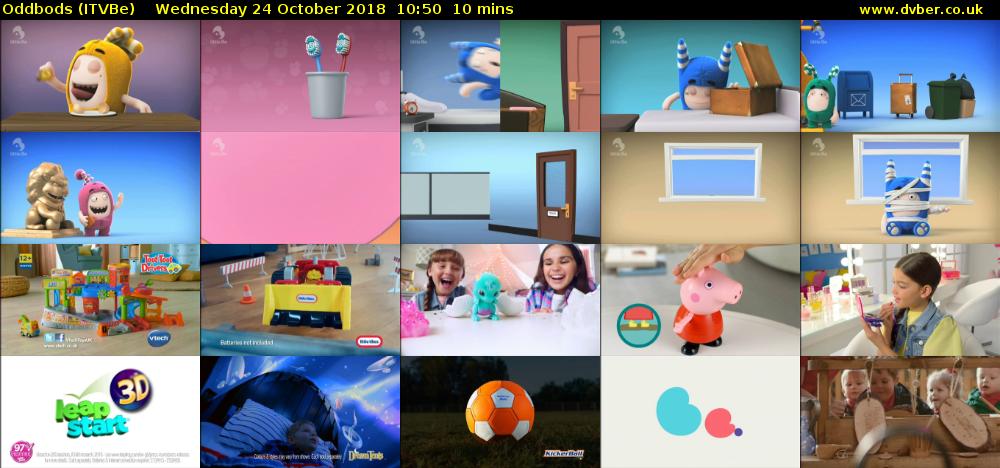 Oddbods (ITVBe) Wednesday 24 October 2018 10:50 - 11:00