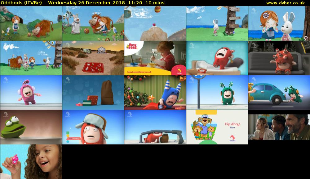 Oddbods (ITVBe) Wednesday 26 December 2018 11:20 - 11:30