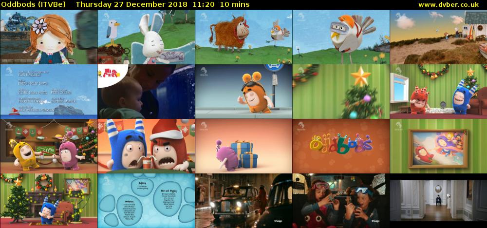Oddbods (ITVBe) Thursday 27 December 2018 11:20 - 11:30