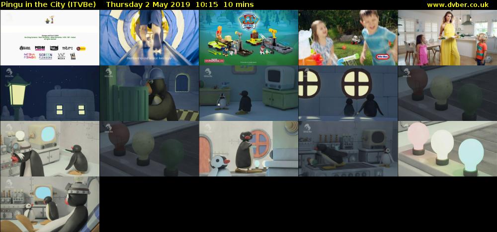 Pingu in the City (ITVBe) Thursday 2 May 2019 10:15 - 10:25
